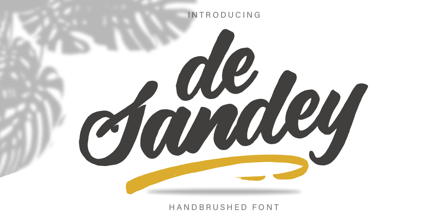 De Sandey Regular Font preview